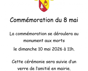 Cérémonie de commémoration du 8 mai