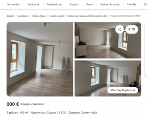 Appartement à louer