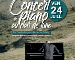 Concert de piano au clair de lune, à la chapelle de la Fley