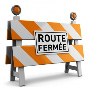Fermeture route Le Reposoir